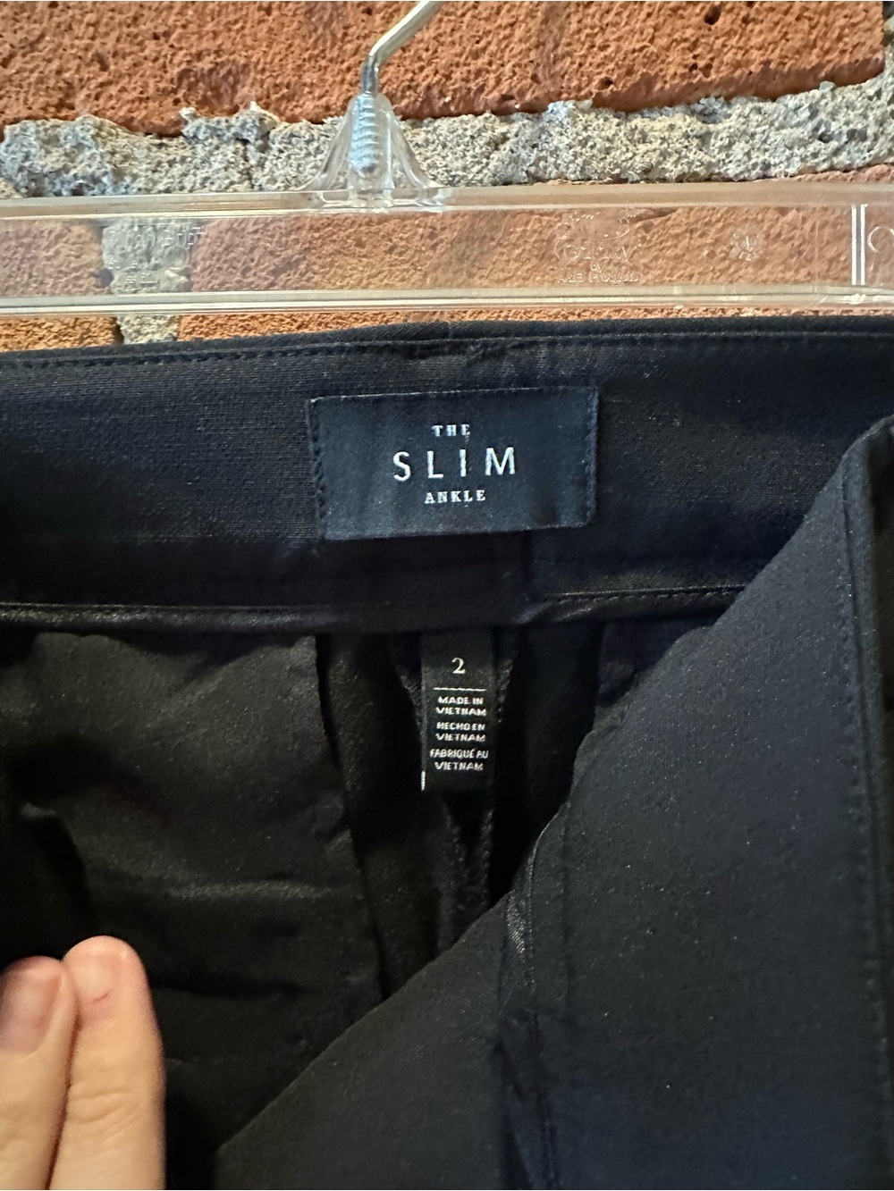 White House Black Market Black Ankle-Length Slim Pants - Picture 3 of 3
